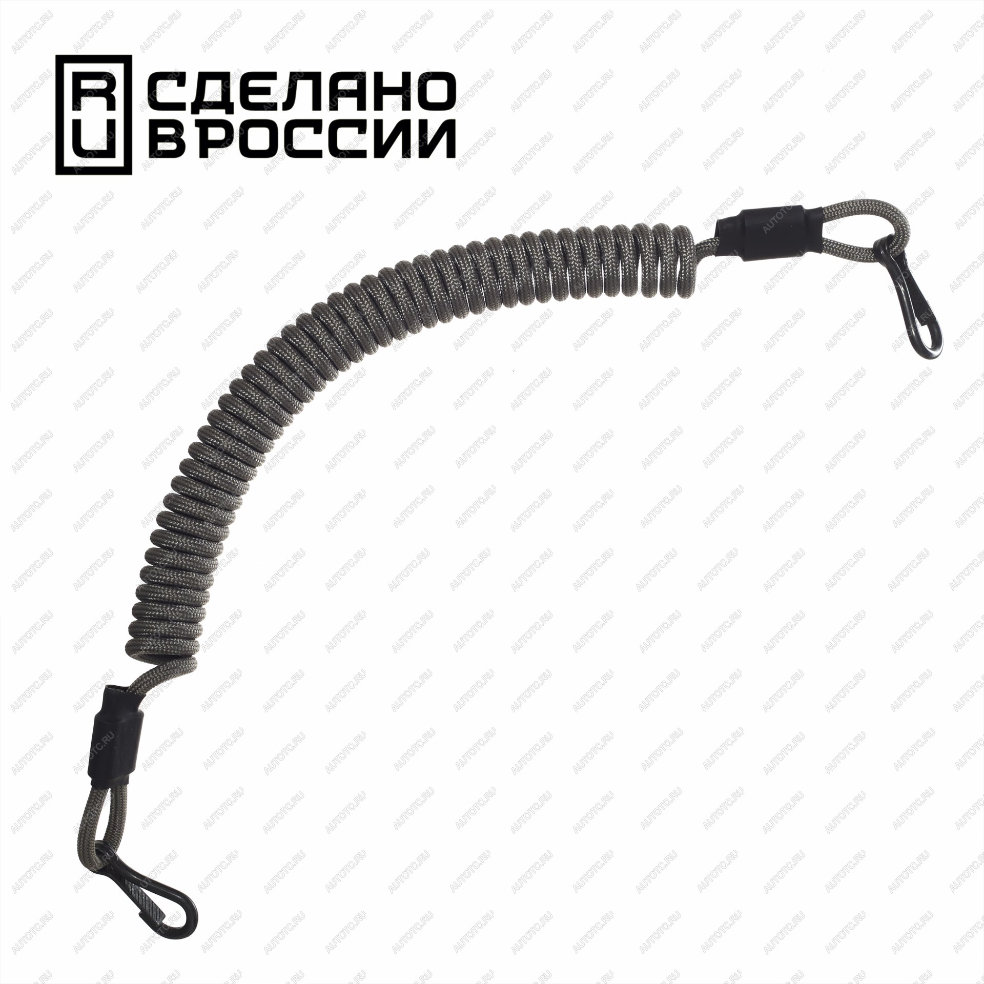 399 р. Страховочный тренчик CORD из паракорда с 2 карабинами (grey)  tr.kk.g  с доставкой в г. Чебоксары