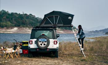 93 999 р. Палатка на крышу автомобиля Wild Land Lite Cruiser 120  201102  с доставкой в г. Чебоксары. Увеличить фотографию 2