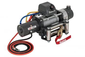 Лебёдка электрическая двухскоростная 12V Runva 10000 lbs 4500 кг  ewd10000s