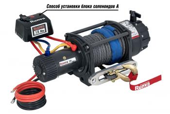 149 709 р. Лебёдка автомобильная электрическая 12V Runva 18000 lbs влагозащищенная, синтетический трос  ewb18000ssr  с доставкой в г. Чебоксары. Увеличить фотографию 3