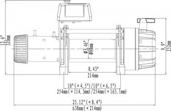 149 709 р. Лебёдка автомобильная электрическая 12V Runva 18000 lbs влагозащищенная, синтетический трос  ewb18000ssr  с доставкой в г. Чебоксары. Увеличить фотографию 13
