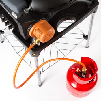 47 899 р. Гриль газовый O-GRILL 700T bicolor черный-серебристый (в комплекте адаптер тип А)  700t_silver  с доставкой в г. Чебоксары. Увеличить фотографию 9