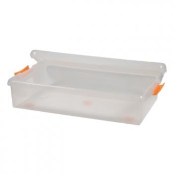 1 669 р. Короб для хранения IRIS THIN BOX 34л, прозрачный  ug-725  с доставкой в г. Чебоксары. Увеличить фотографию 6