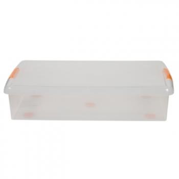 1 669 р. Короб для хранения IRIS THIN BOX 34л, прозрачный  ug-725  с доставкой в г. Чебоксары. Увеличить фотографию 5