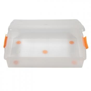 1 669 р. Короб для хранения IRIS THIN BOX 34л, прозрачный  ug-725  с доставкой в г. Чебоксары. Увеличить фотографию 3