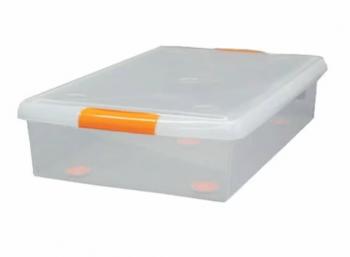 Короб для хранения IRIS THIN BOX 34л, прозрачный  ug-725