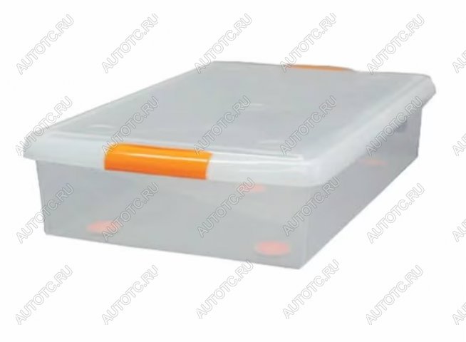 1 669 р. Короб для хранения IRIS THIN BOX 34л, прозрачный  ug-725  с доставкой в г. Чебоксары