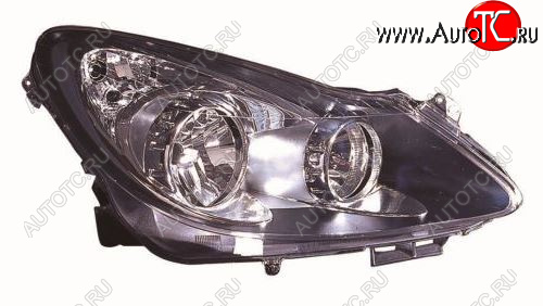 10 699 р. Правая фара (под корректор) DEPO Opel Corsa D дорестайлинг, хэтчбэк 3 дв. (2006-2010)  с доставкой в г. Чебоксары