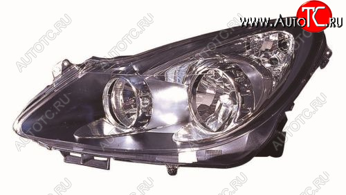 10 699 р. Левая фара (под корректор) DEPO Opel Corsa D дорестайлинг, хэтчбэк 3 дв. (2006-2010)  с доставкой в г. Чебоксары