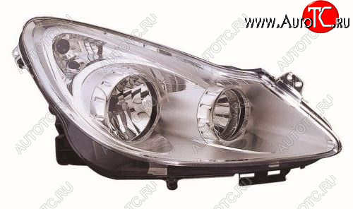 10 199 р. Правая фара (под корректор) DEPO Opel Corsa D дорестайлинг, хэтчбэк 3 дв. (2006-2010)  с доставкой в г. Чебоксары