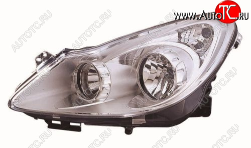10 199 р. Левая фара (под корректор) DEPO Opel Corsa D дорестайлинг, хэтчбэк 3 дв. (2006-2010)  с доставкой в г. Чебоксары