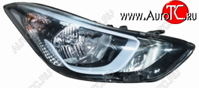 11 699 р. Правая фара (под корректор) DEPO Hyundai Elantra MD рестайлинг (2013-2016)  с доставкой в г. Чебоксары