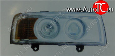 6 799 р. Правая фара (линзован) BODYPARTS Audi 80 B3 седан (1986-1991)  с доставкой в г. Чебоксары