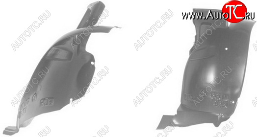 889 р. Правый подкрылок передний (задняя часть) TYG Peugeot 406 8E,F универсал дорестайлинг (1995-1999)  с доставкой в г. Чебоксары