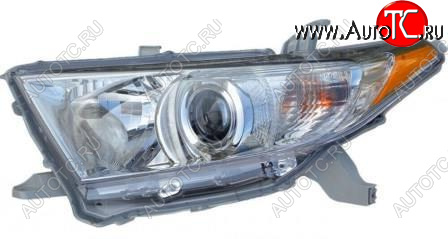 13 599 р. Левая фара (под корректор) DEPO Toyota Highlander XU40 рестайлинг (2010-2013)  с доставкой в г. Чебоксары
