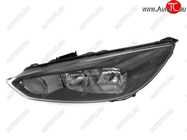 10 449 р. Левая фара (c электрокорректором) DEPO Ford Focus 3 седан рестайлинг (2014-2019)  с доставкой в г. Чебоксары