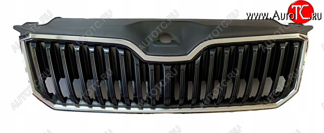 4 099 р. Решетка радиатора (пр-во Китай) BODYPARTS Skoda Superb B8 (3V5) универсал дорестайлинг (2015-2019) (молдинг хром)  с доставкой в г. Чебоксары