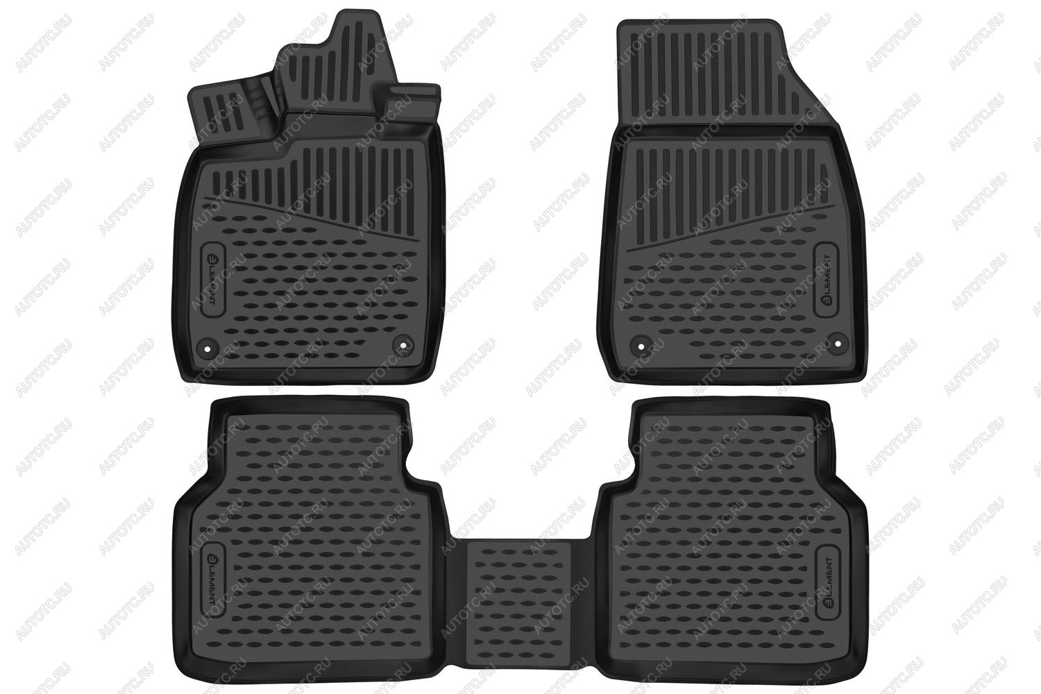 2 689 р. Коврики 3D в салон (кроссовер, battery electric, USA) Element  Volkswagen ID4 (2020-2025) (черные)  с доставкой в г. Чебоксары