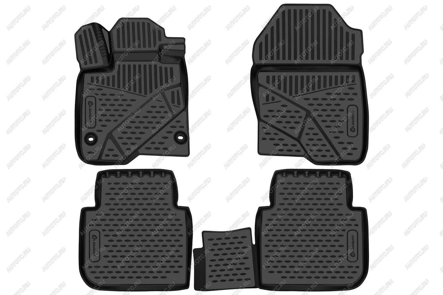 2 699 р. Коврики 3D в салон Element  Honda CR-V  6 RS (2022-2025) (черные)  с доставкой в г. Чебоксары