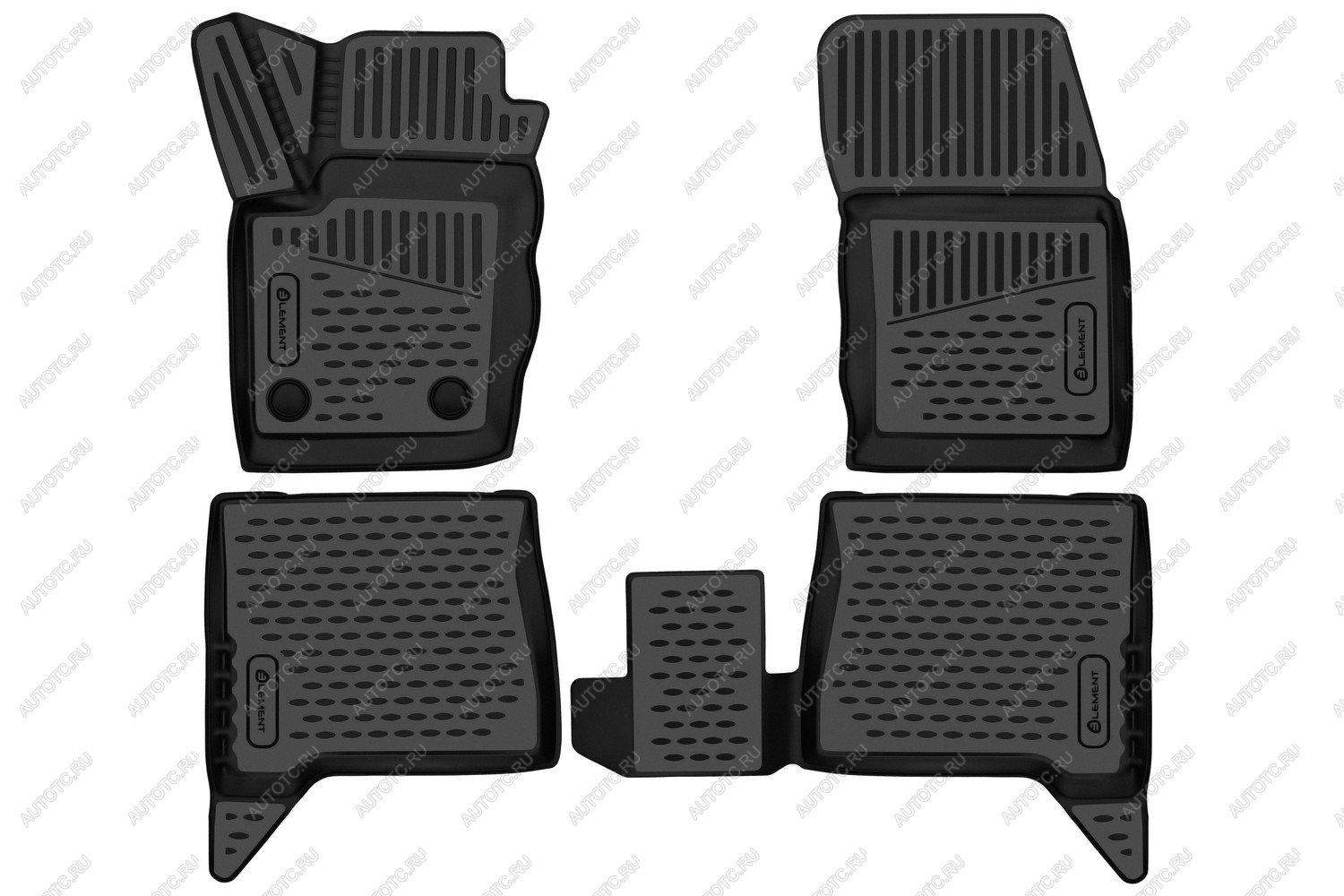 2 399 р. Коврики 3D в салон Element Great Wall Poer KingKong пикап (2021-2025) (черные)  с доставкой в г. Чебоксары