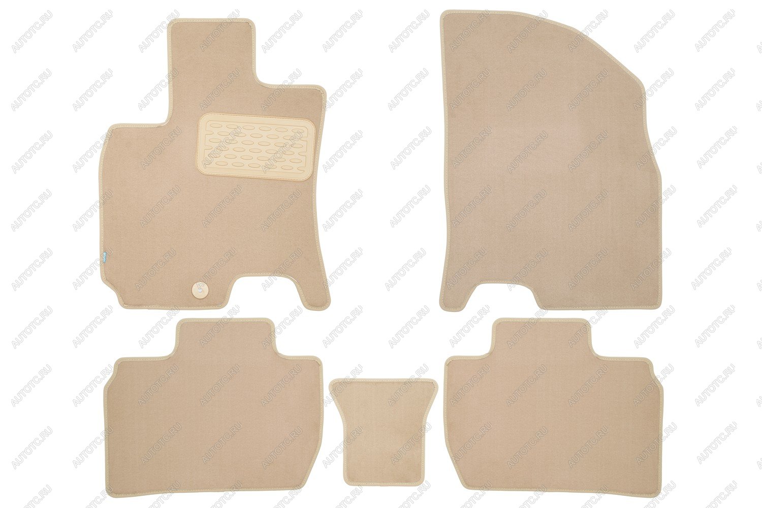 4 299 р. Коврики в салон Klever Premium BAIC U5 2023-, сед, 5шт. (текстиль, бежевые)  Ю5  БАИК Ю5 Klever klever0412500122112kh  с доставкой в г. Чебоксары