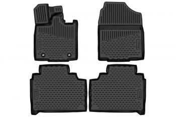 Коврики 3D в салон Element Honda UR-V  1 (2023-2025) 2-ой рестайлинг (черные)