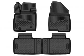 Коврики 3D в салон Element BAIC X55 (2023-2025) (черные)