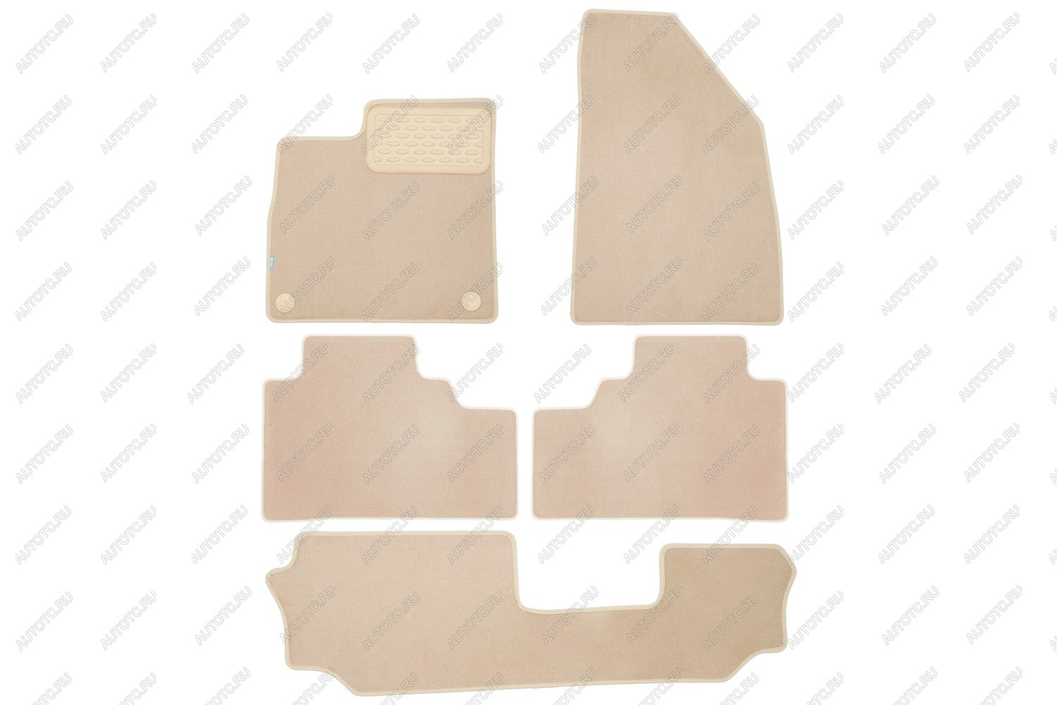 5 249 р. Коврики в салон Klever Premium GAC GS8 2021-, внед., 5шт. (текстиль, бежевые)  Гак ГС8 Klever klever0410500222112kh  с доставкой в г. Чебоксары