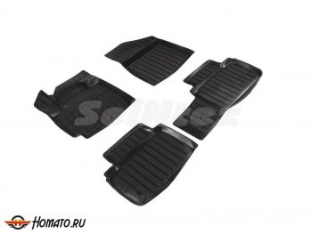 3 099 р. Комплект ковриков салона Seintex Сетка (к-т) Changan CS55 Plus (2019-2021) (Черный)  с доставкой в г. Чебоксары. Увеличить фотографию 2