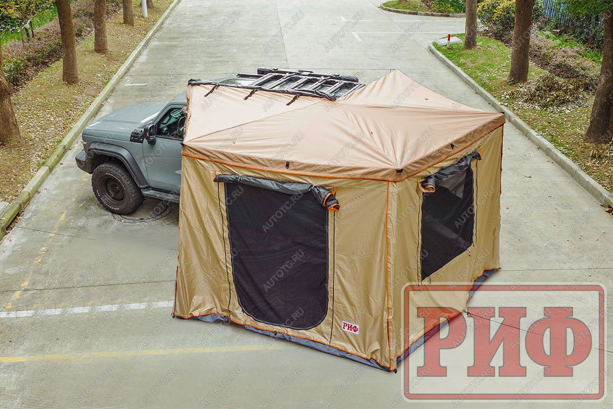 41 129 р. Стенки к автомобильной веерной маркизе (тамбур) РИФ 2.5х2.5 м (левые)  rifanf062520601w  с доставкой в г. Чебоксары