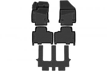 Коврики 3D в салон Element Geely Okavango (2021-2025) (черные)
