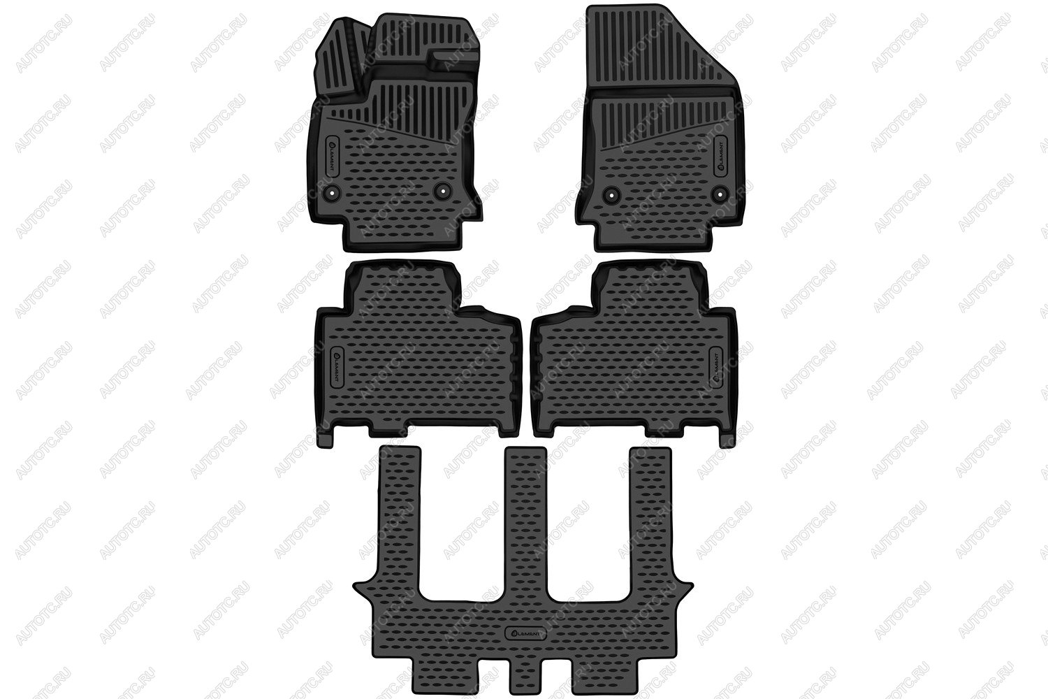 2 699 р. Коврики 3D в салон Element Geely Okavango (2021-2025) (черные)  с доставкой в г. Чебоксары