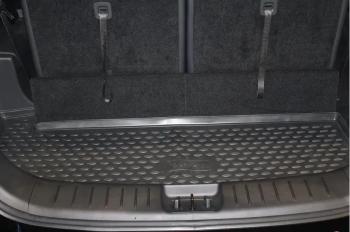 Коврик в багажник (короткий)(3-й ряд разложен) Element Geely Okavango (2021-2025) (черный)