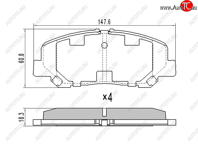 1 059 р. Колодки тормозные передние FR-FL SAT Toyota Alphard H20 дорестайлинг (2008-2011)  с доставкой в г. Чебоксары