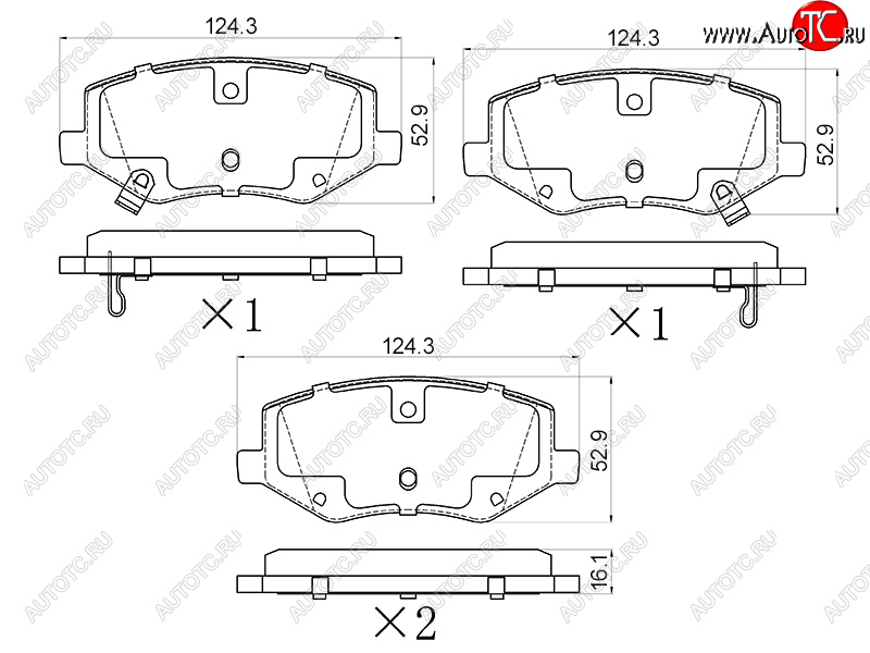 769 р. Колодки тормозные передние FR-FL SAT  JAC S4 (2018-2025)  с доставкой в г. Чебоксары