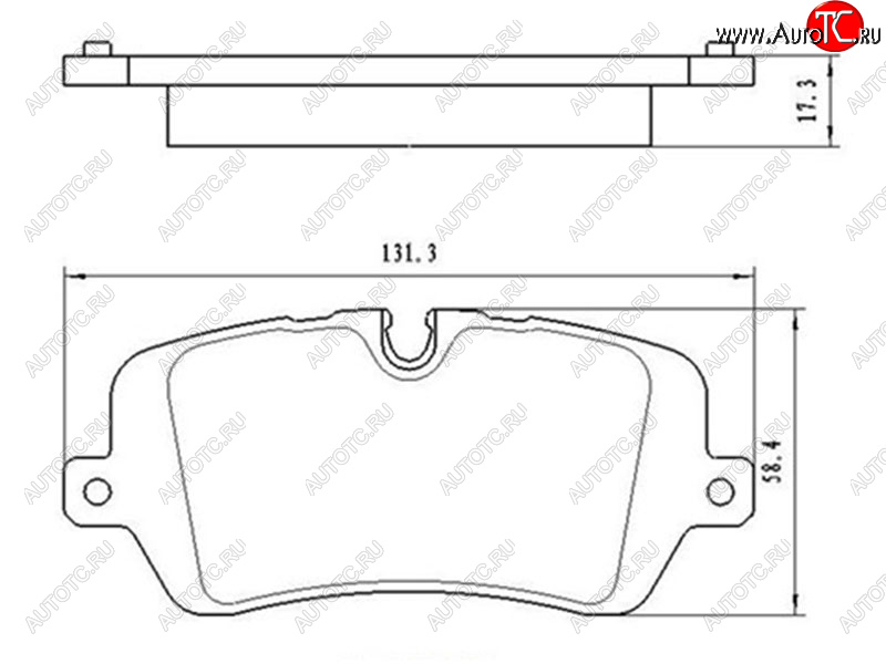 839 р. Копируемое: Колодки тормозные задние LH-RH SAT Land Rover Range Rover 5 L460 (2021-2025)  с доставкой в г. Чебоксары