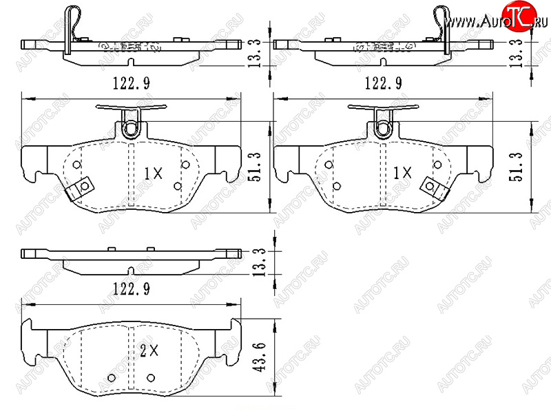 919 р. Колодки тормозные задние RH-LH SAT Mazda 3/Axela BP хэтчбэк (2019-2025)  с доставкой в г. Чебоксары