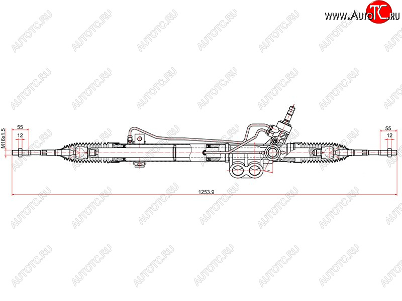 20 699 р. Рейка рулевая LHD SAT Nissan Pathfinder R51 дорестайлинг (2004-2007)  с доставкой в г. Чебоксары