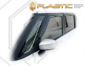 2 159 р. Дефлектора окон CA-Plastic Suzuki Solio MA37S,MA47S,MA27S хэтчбэк 5 дв. (2020-2025) (серия Сlassic полупрозрачный)  с доставкой в г. Чебоксары. Увеличить фотографию 2