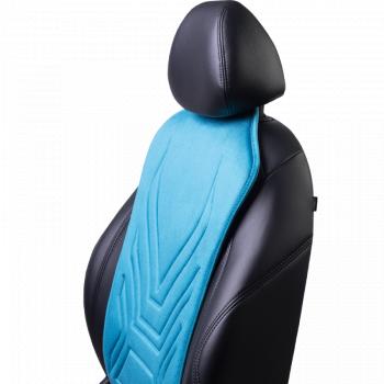 2 579 р. Накидка на сиденье (1 место Афины) ЛЮКС ст АЛЬБИОН Lord Autofashion Seat Tarraco KN2 (2018-2025) (бирюзовый, строчка темно-бирюзовая)  с доставкой в г. Чебоксары. Увеличить фотографию 6
