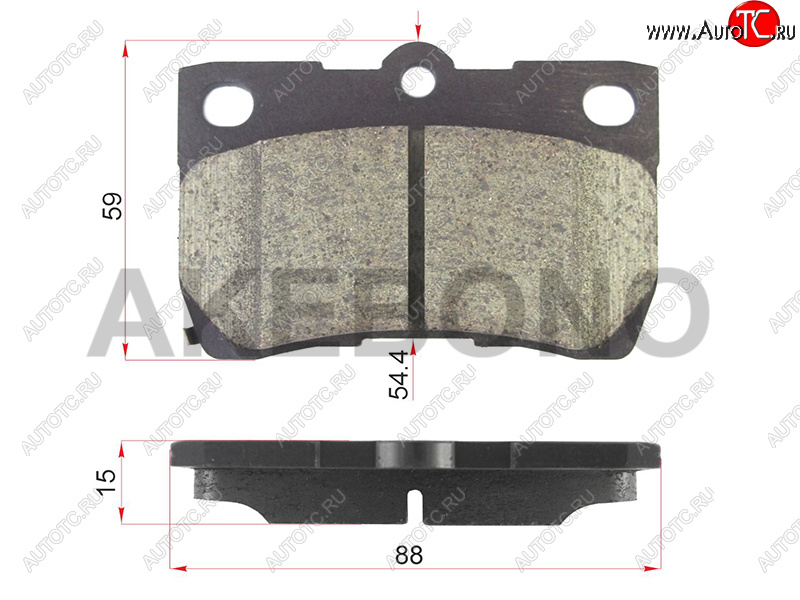1 859 р. Колодки тормозные зад LH-RH SAT Lexus GX460 J150 1-ый рестайлинг (2013-2019)  с доставкой в г. Чебоксары