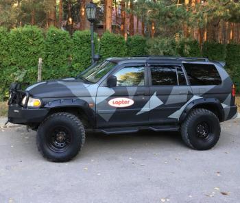 Расширители колёсных арок Mitsubishi Pajero Sport (70мм) под силовой бампер  mps