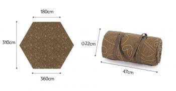 26 319 р. Палатка Naturehike Hexagonal 3-4-местная, автоматическая, хаки (бежевая)  cnh22zp007-kh  с доставкой в г. Чебоксары. Увеличить фотографию 6