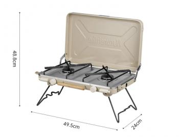 13 689 р. Плита газовая Naturehike 2,5 кВт, двухконфорочная, бежевая  cnh22cj046-kh  с доставкой в г. Чебоксары. Увеличить фотографию 2