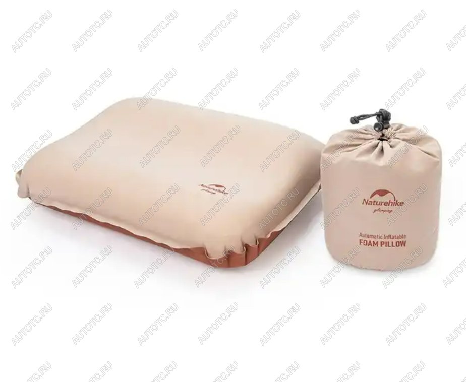 2 629 р. Подушка самонадувающаяся Naturehike 46x30x17см, бежевая  nh21zt001-ap  с доставкой в г. Чебоксары