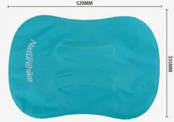 1 249 р. Подушка туристическая надувная Naturehike 42x32x11см, голубая  nh17t013-z-bl  с доставкой в г. Чебоксары. Увеличить фотографию 4