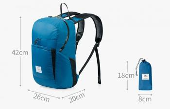 2 069 р. Рюкзак Naturehike 22 л, голубой  nh17a017-b-bl  с доставкой в г. Чебоксары. Увеличить фотографию 3