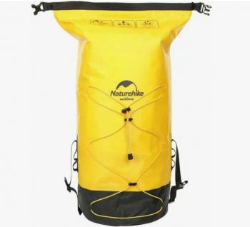 3 839 р. Рюкзак туристический Naturehike 30 л, ПВХ, желтый  nh21fsb04-y30l  с доставкой в г. Чебоксары. Увеличить фотографию 6