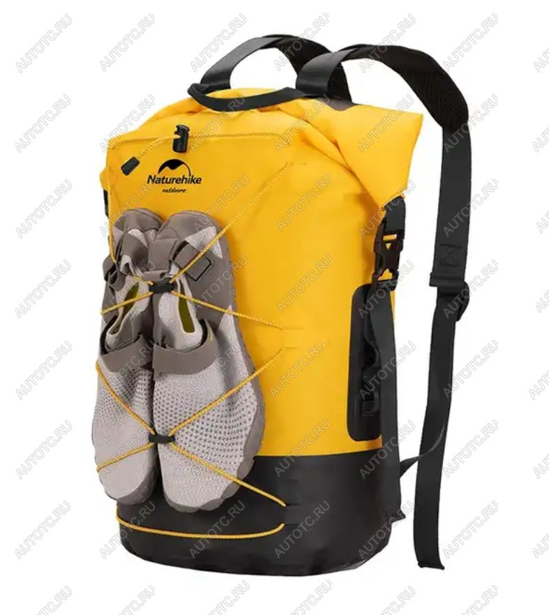 3 839 р. Рюкзак туристический Naturehike 30 л, ПВХ, желтый  nh21fsb04-y30l  с доставкой в г. Чебоксары