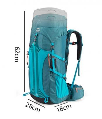9 909 р. Рюкзак туристический Naturehike 45 л, голубой  nh18y045-q-bl  с доставкой в г. Чебоксары. Увеличить фотографию 8